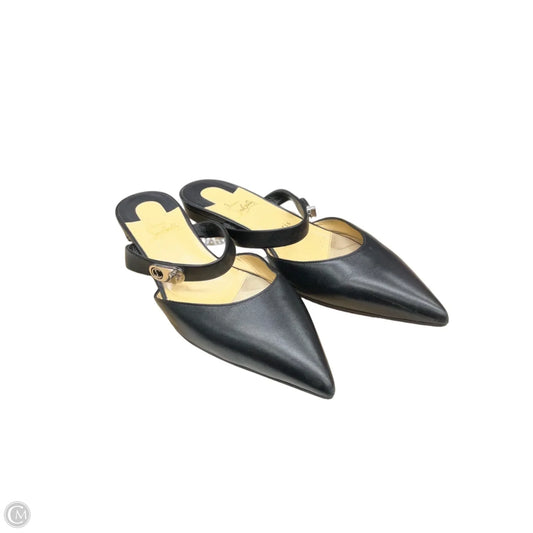 Shoes Luxury Designer By Christian Louboutin In Black, Size: 9.5
