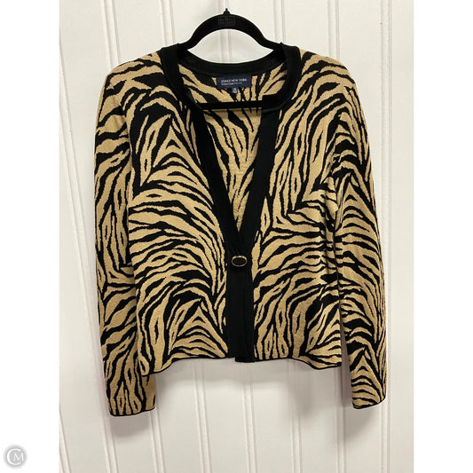 Cardigan By Jones New York In Black & Brown, Size: Mp