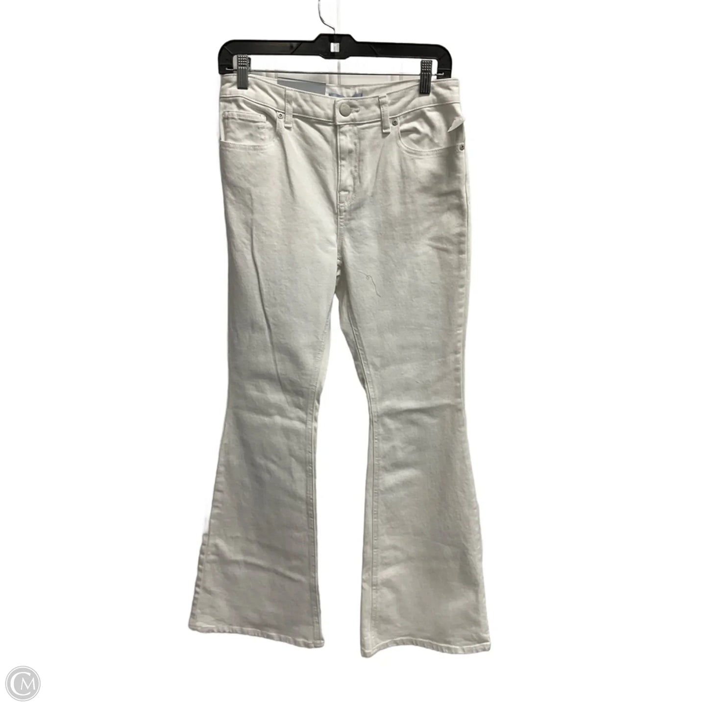 Jeans Flared By Antonio Melani In White Denim, Size: 10