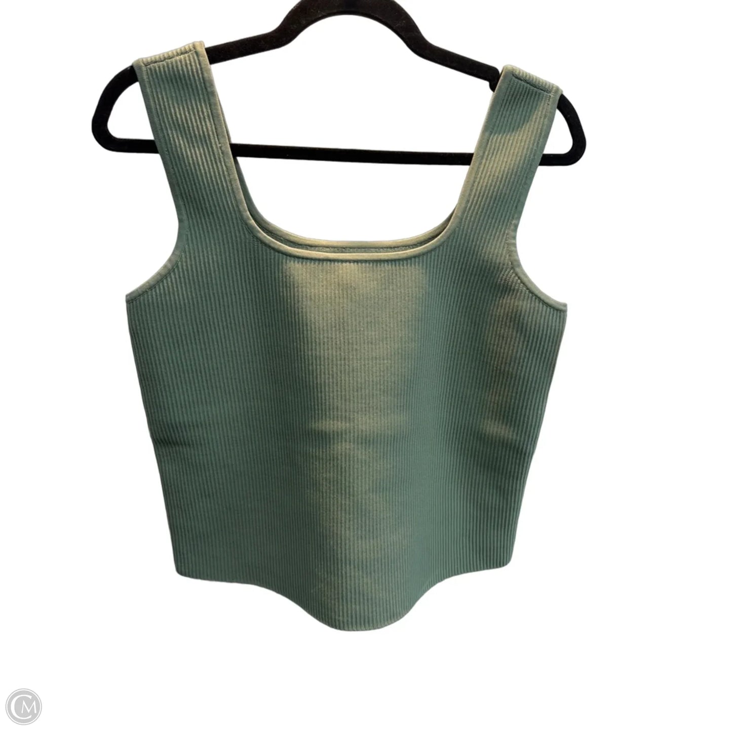 Top Sleeveless By Stylus In Green, Size: L