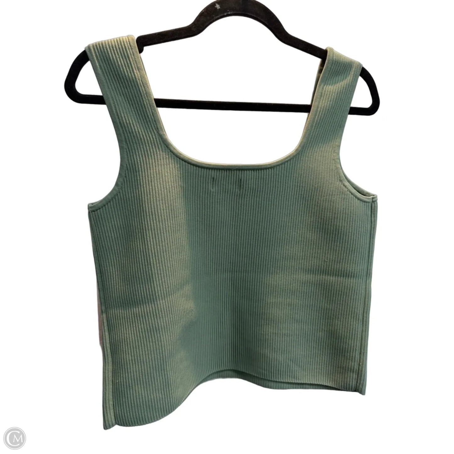 Top Sleeveless By Stylus In Green, Size: L