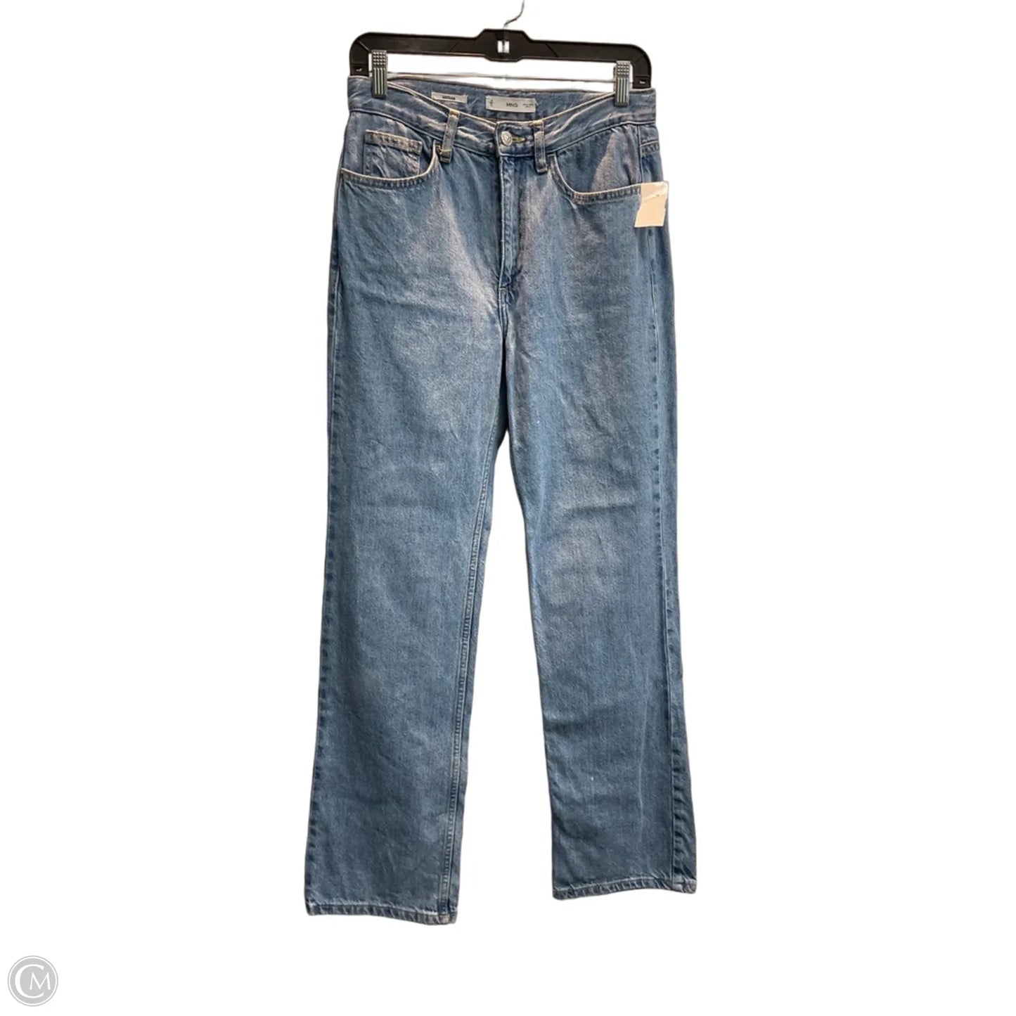 Jeans Straight By Mng In Blue Denim, Size: 4