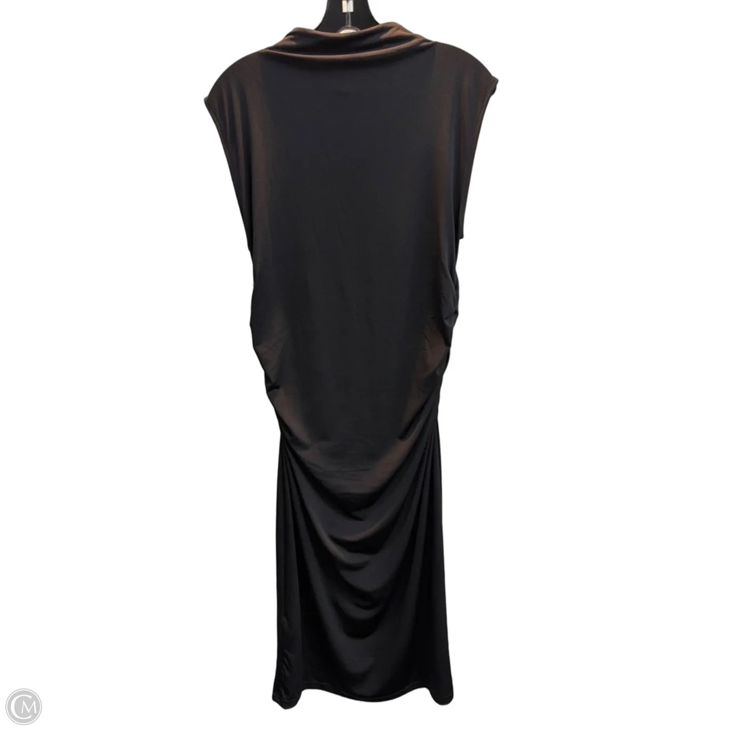 Dress Casual Midi By H&m In Black, Size: L