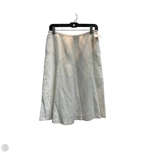 Skirt Midi By Loft In White, Size: 4