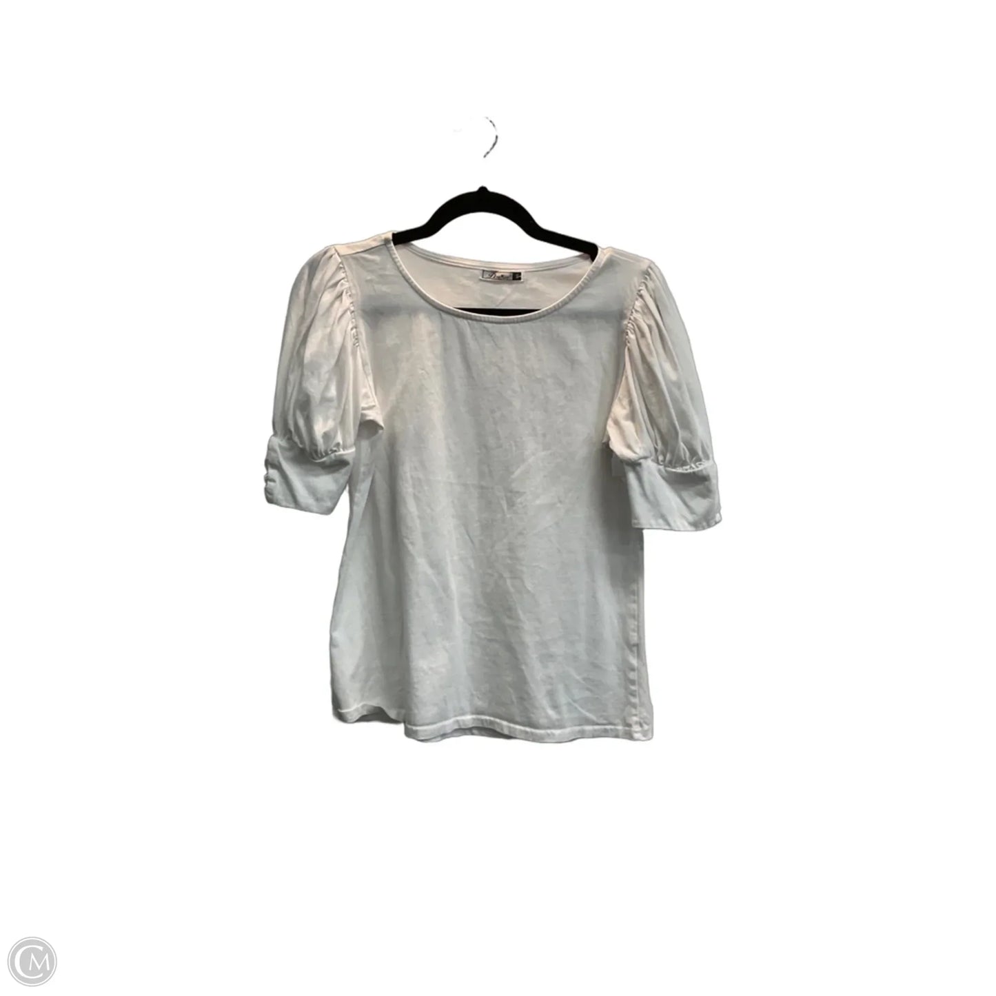 Top Short Sleeve By Clothes Mentor In White, Size: S