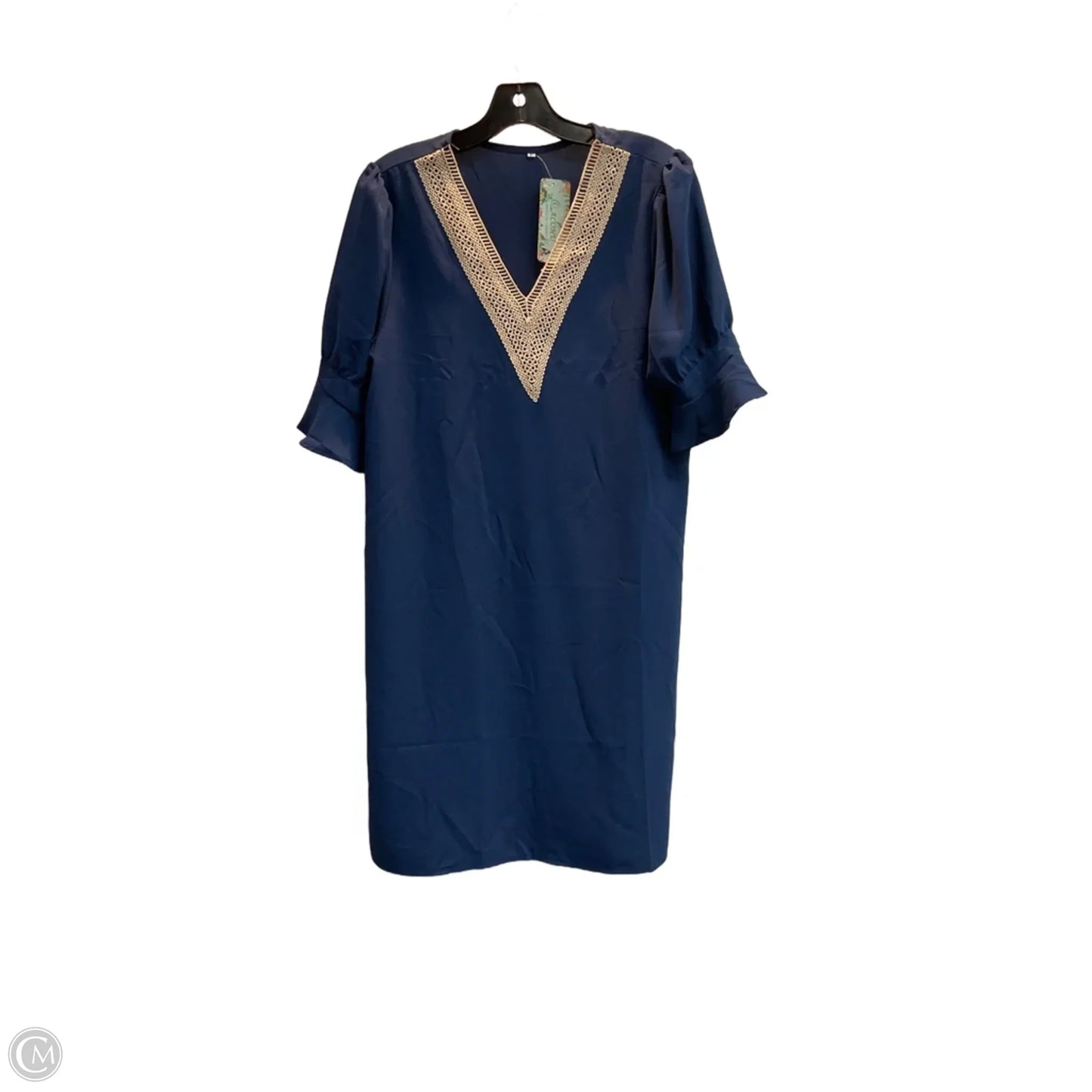 Dress Casual Midi By Clothes Mentor In Blue, Size: L
