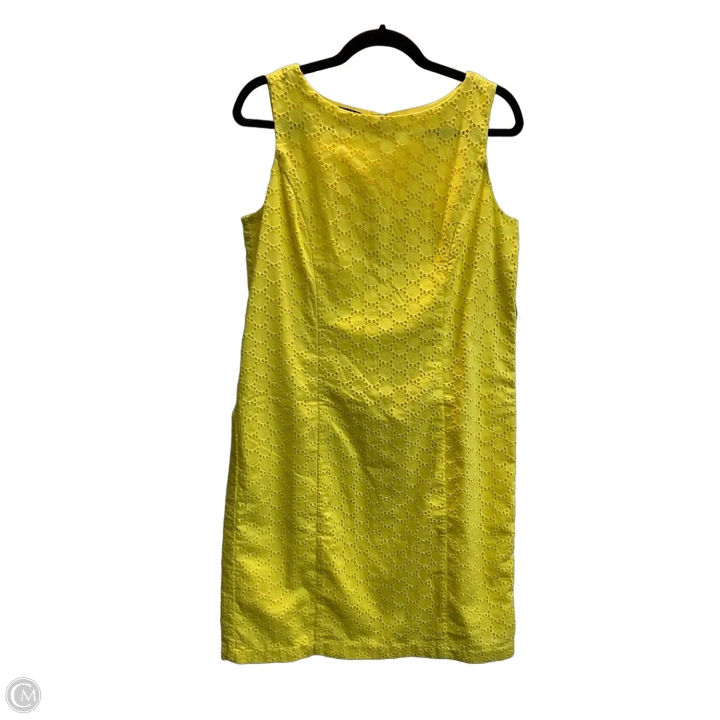 Dress Casual Midi By Talbots In Yellow, Size: 12p