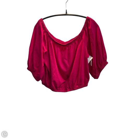Top Short Sleeve By Old Navy In Pink, Size: M