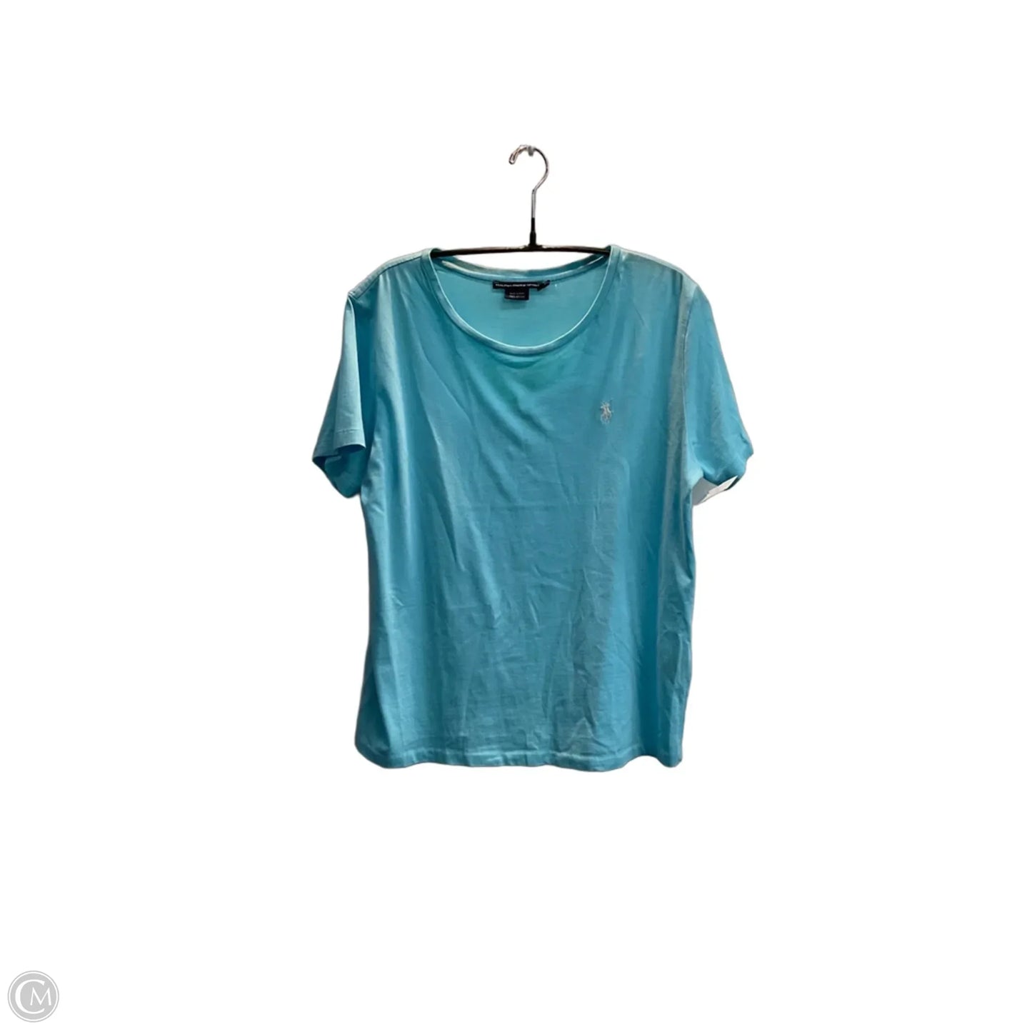 Top Short Sleeve Basic By Ralph Lauren In Blue, Size: Xl