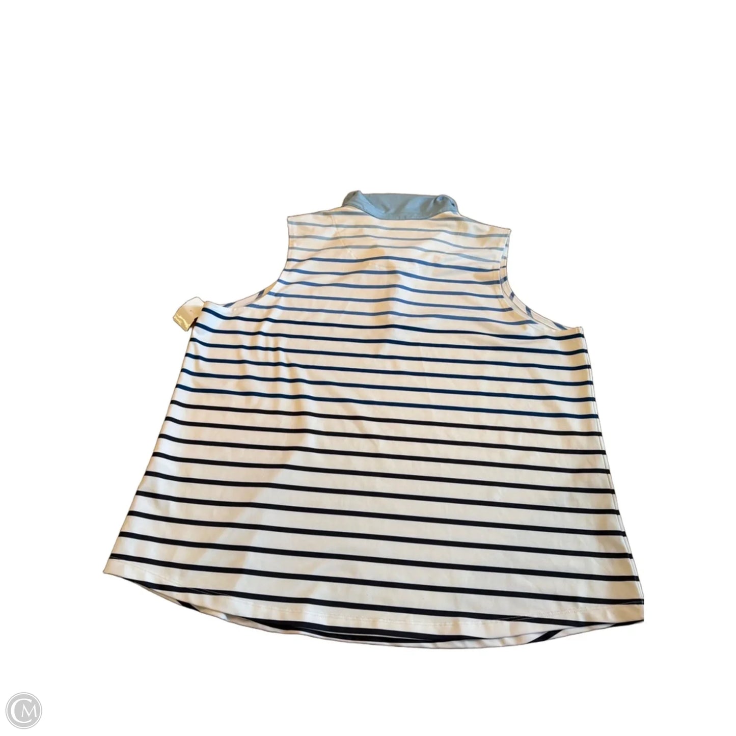Top Sleeveless By Chicos In Striped Pattern, Size: Xl