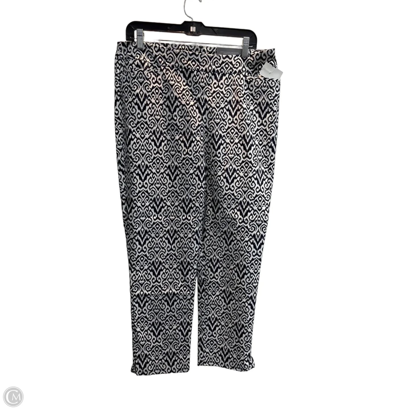 Pants Cargo & Utility By Chicos In Black & White, Size: L