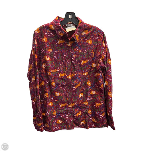 Top Long Sleeve By Duluth Trading In Maroon, Size: S