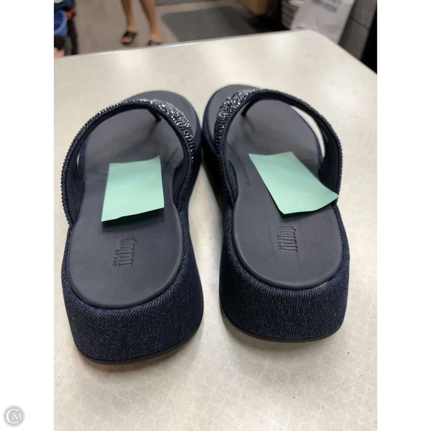 Sandals Flip Flops By Fitflop In Navy, Size: 6