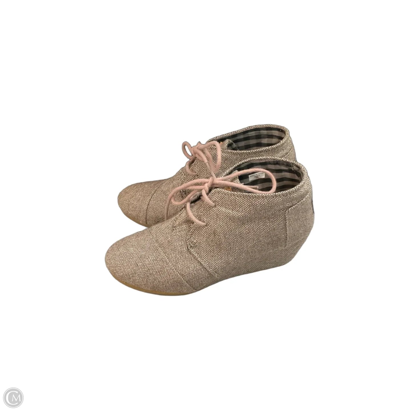 Boots Ankle Heels By Toms In Brown, Size: 8