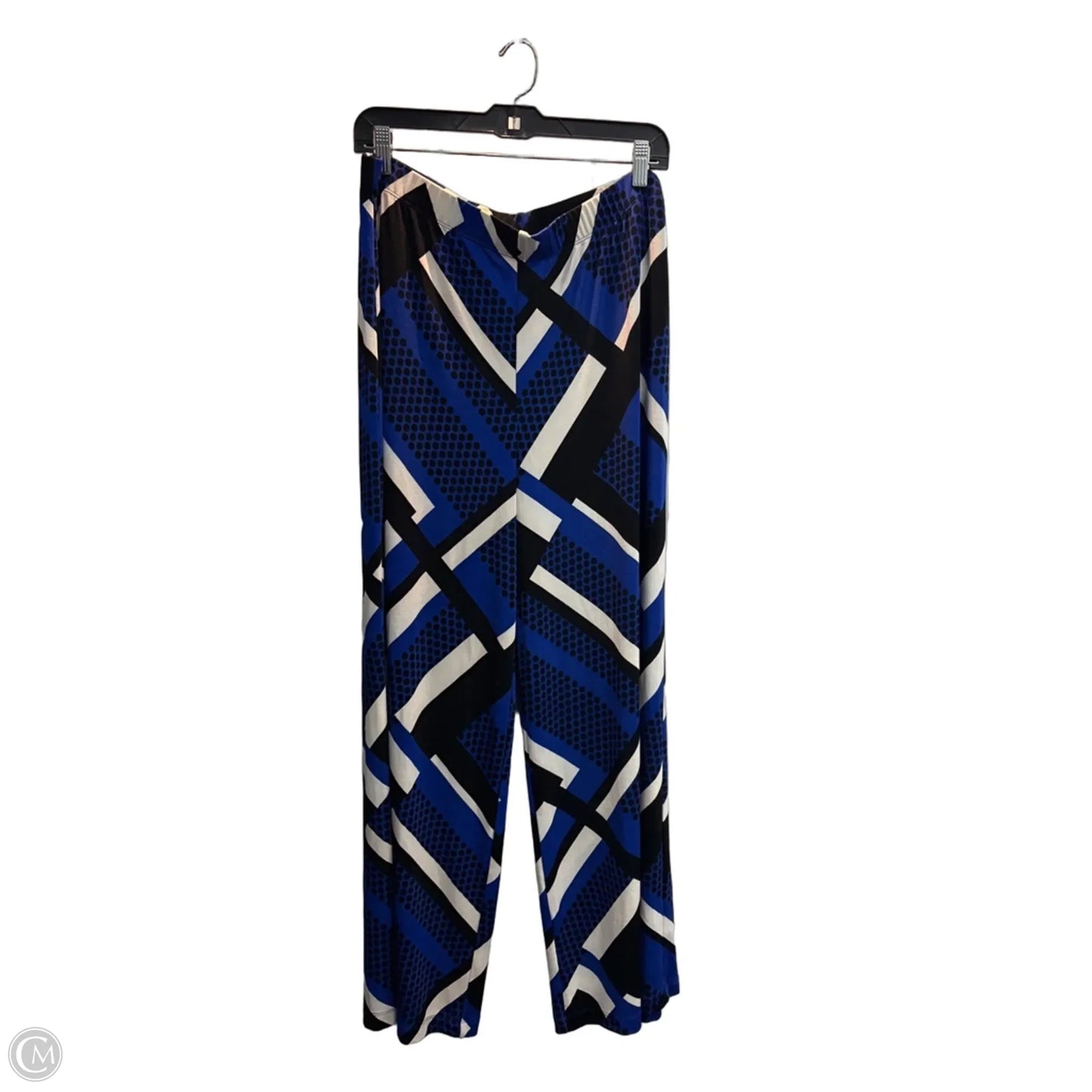 Pants Lounge By Chicos In Blue & Cream, Size: L