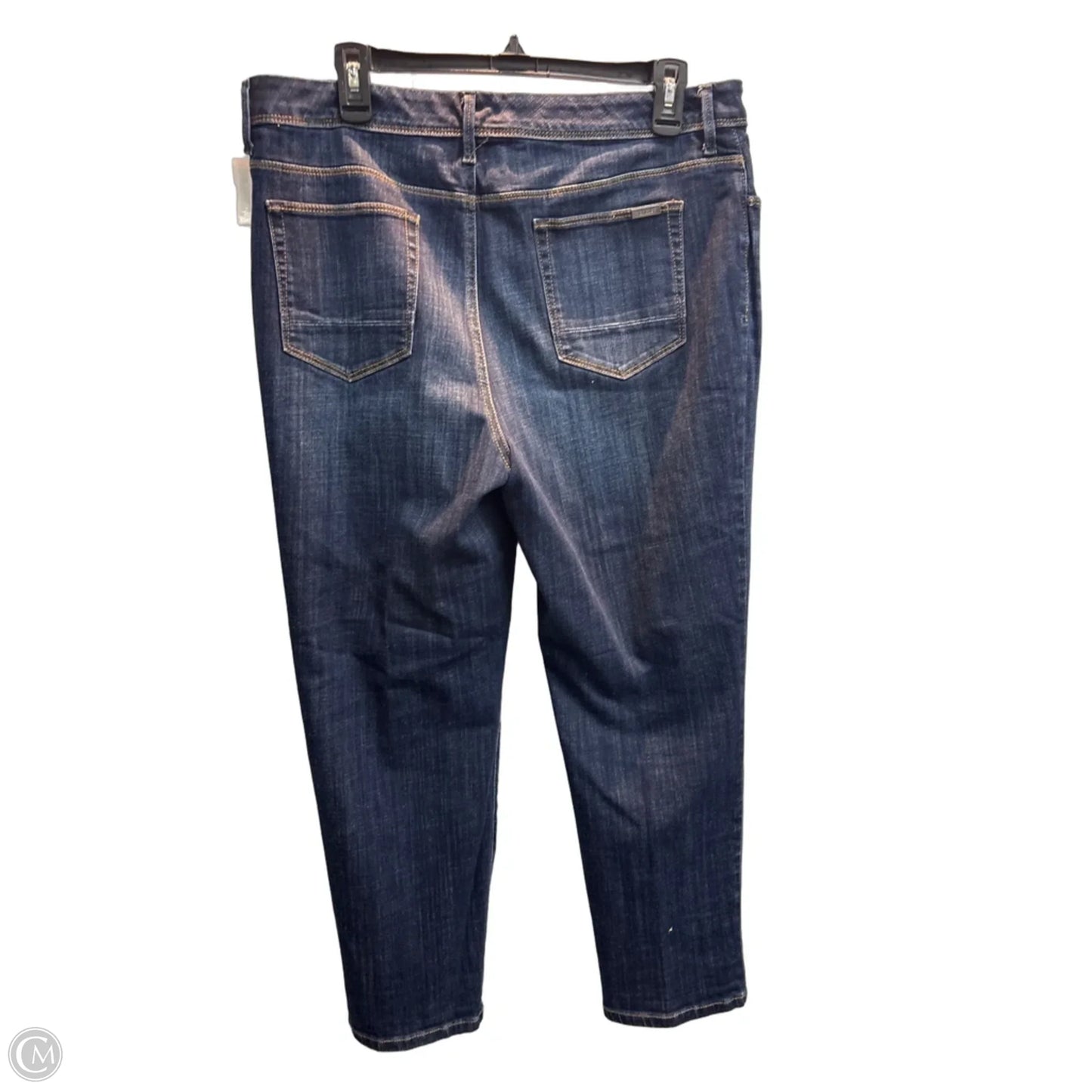 Jeans Cropped By Chicos In Blue Denim, Size: M