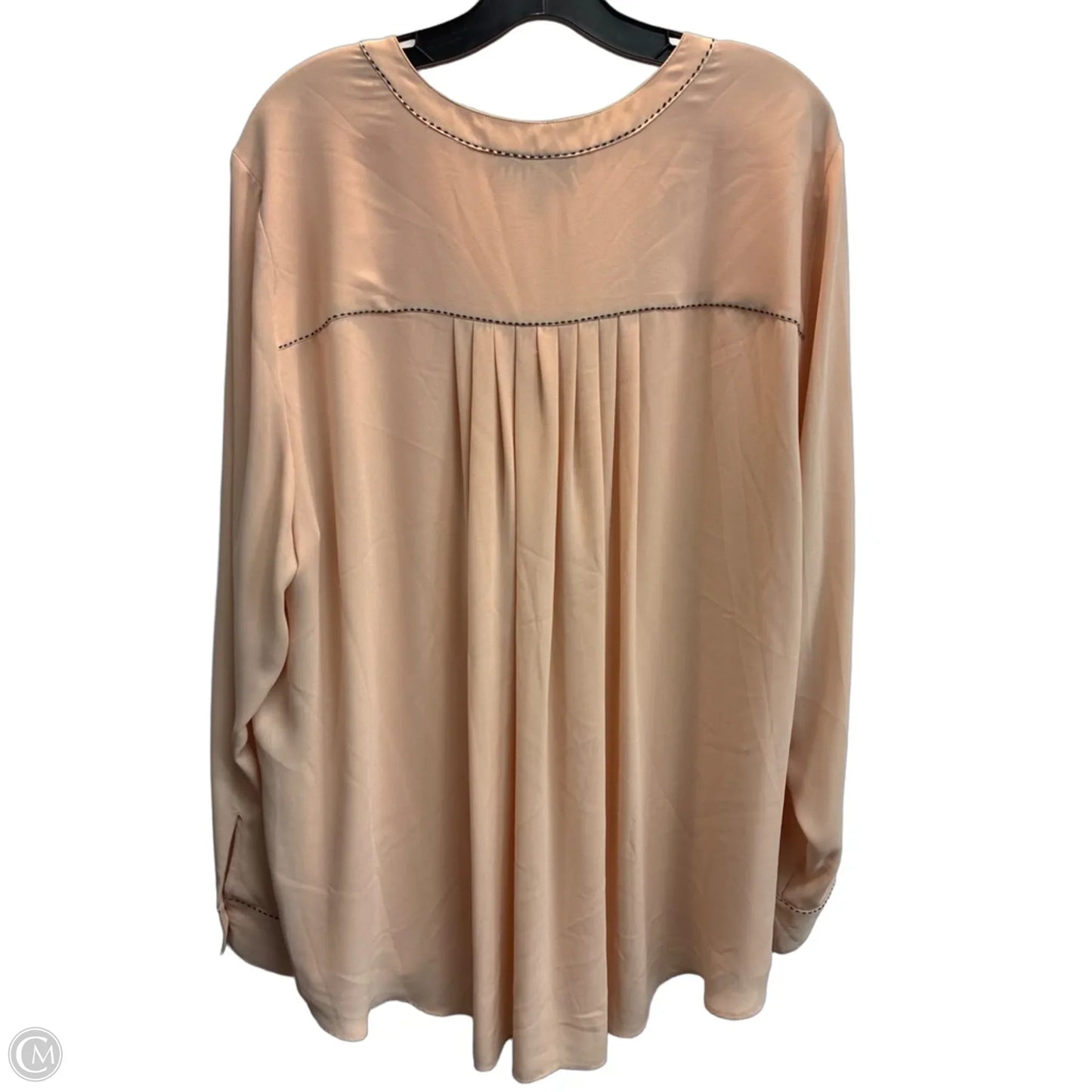 Top Long Sleeve By Lane Bryant In Peach, Size: 3x