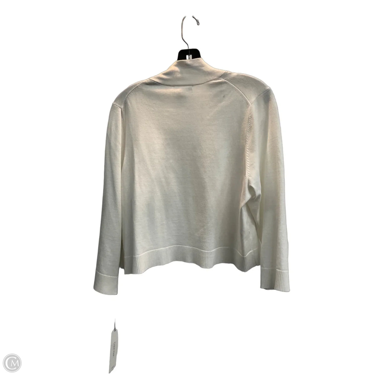 Cardigan By Calvin Klein In White, Size: 1x