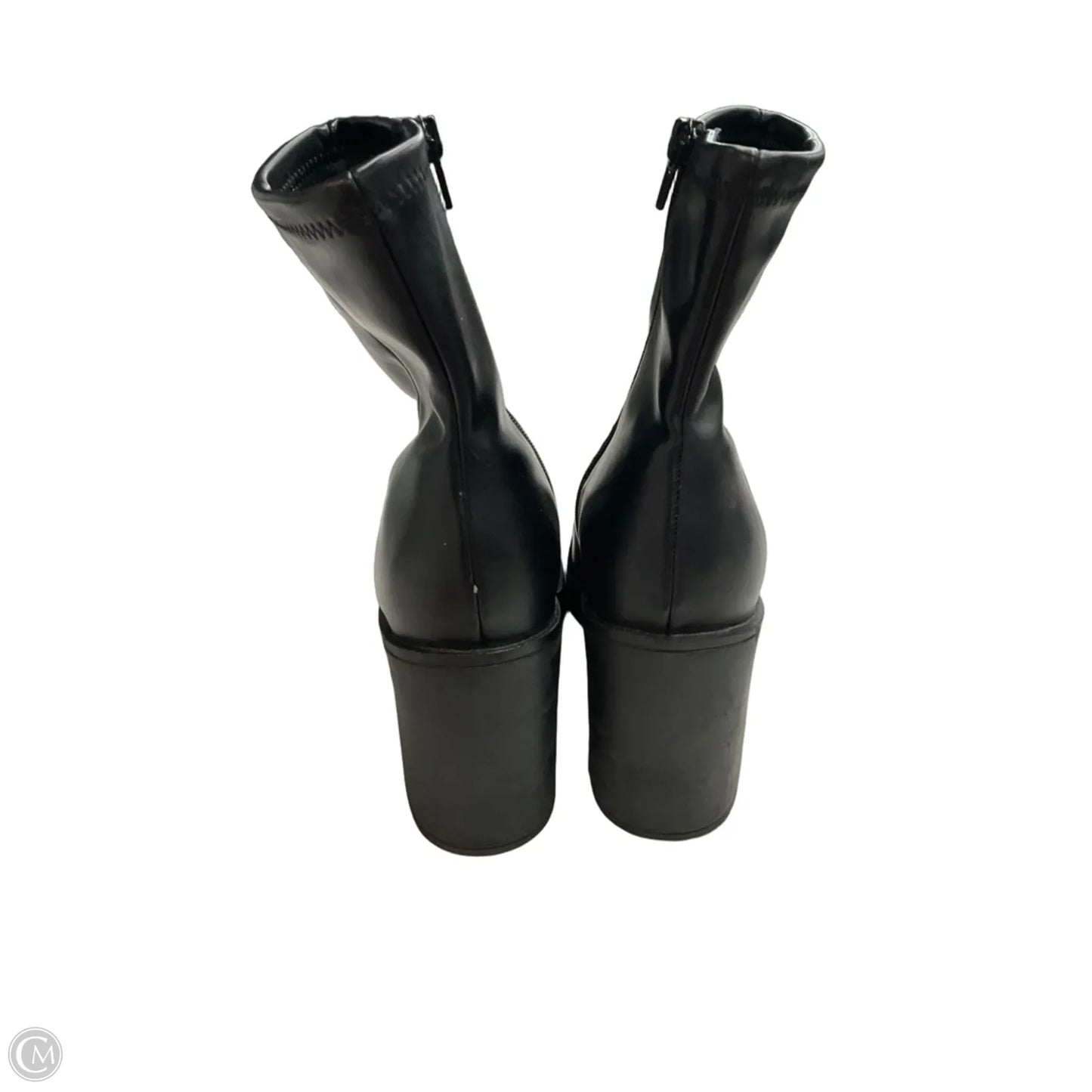 Boots Ankle Heels By Madden Girl In Black, Size: 9.5