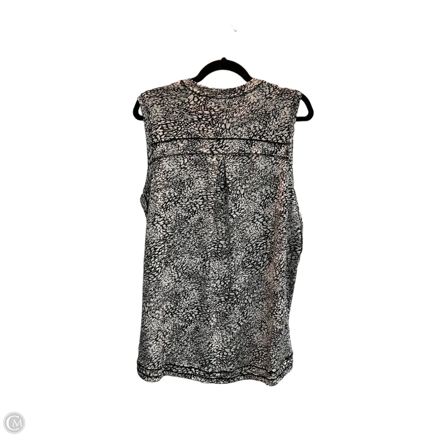 Athletic Tank Top By Athleta In Black & Cream, Size: L