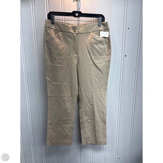 Pants Cropped By Chicos In Tan, Size: S