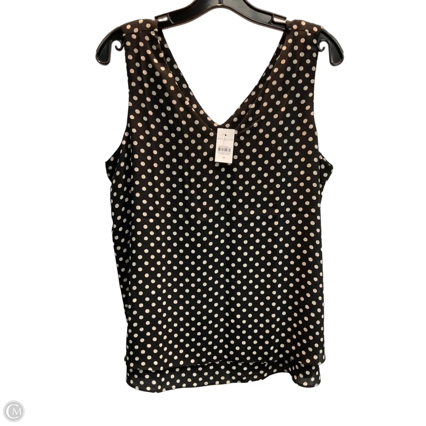 Tank Top By Ann Taylor In Polkadot Pattern, Size: M