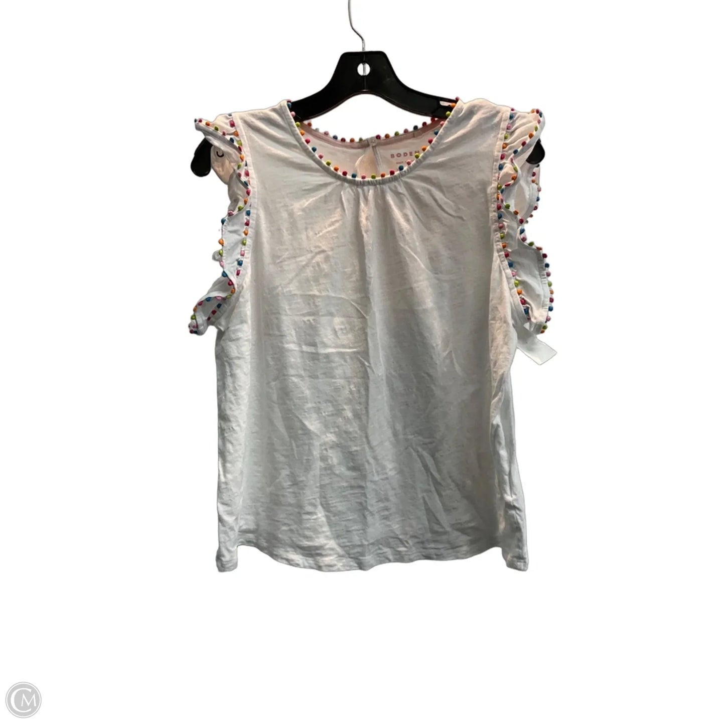 Top Sleeveless By Boden In White, Size: 12