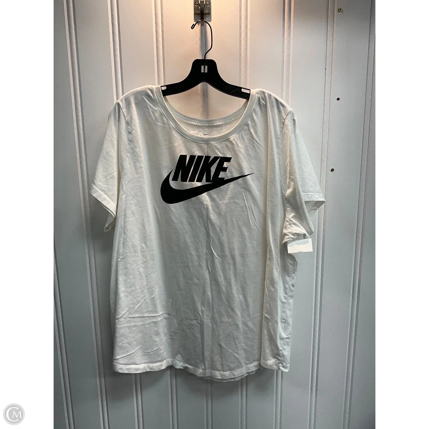 Top Short Sleeve Basic By Nike In White, Size: 3x