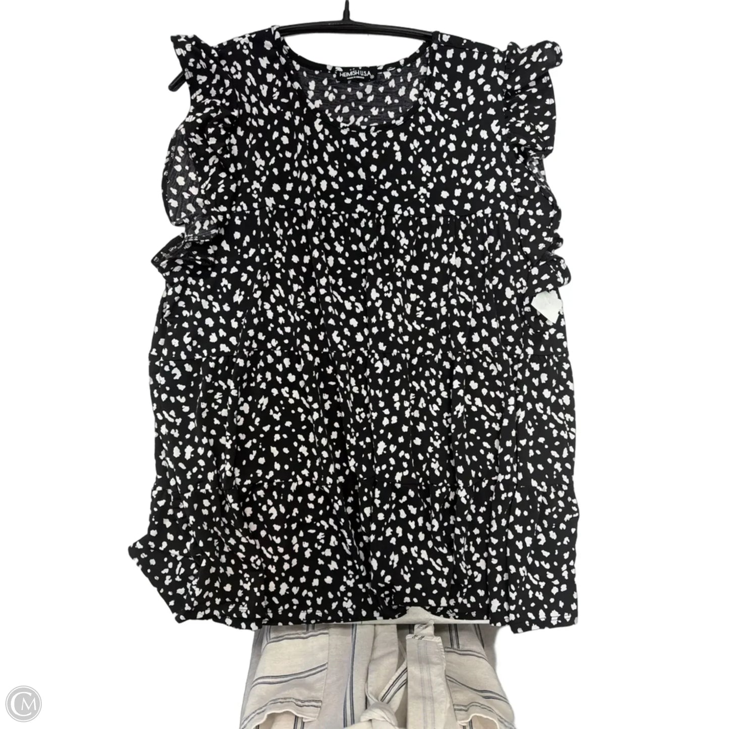 Top Short Sleeve By Heimish Usa In Animal Print, Size: 1x