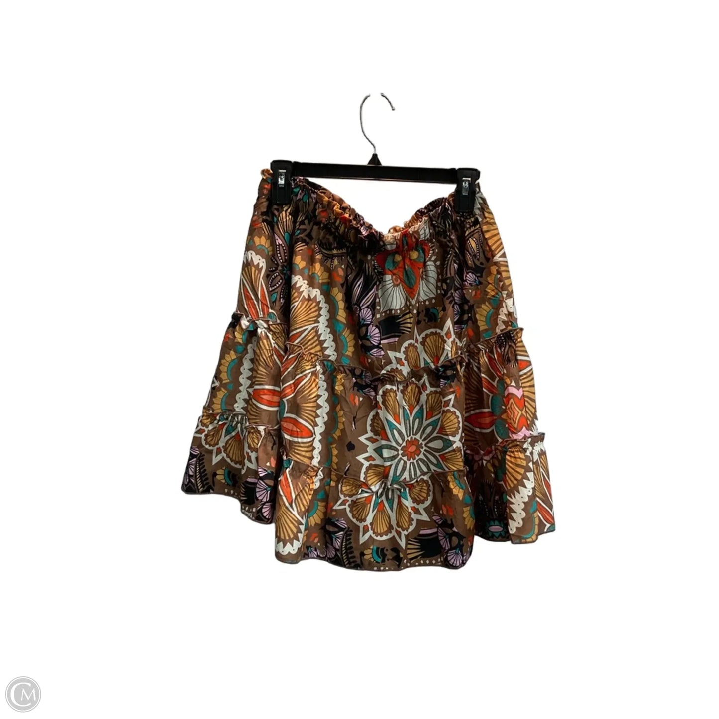 Skort By Clothes Mentor In Tropical Print, Size: L