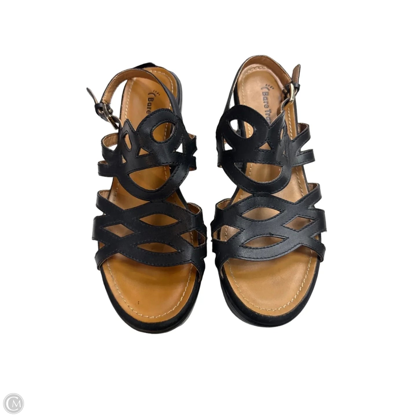 Sandals Heels Block By Bare Traps In Black, Size: 7.5