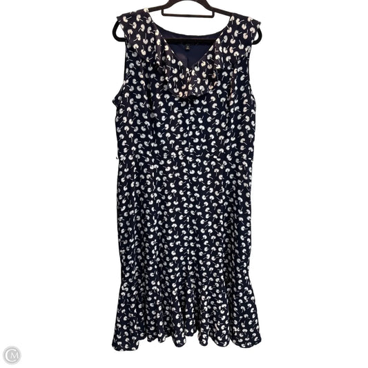 Dress Casual Maxi By Talbots In Navy, Size: 16