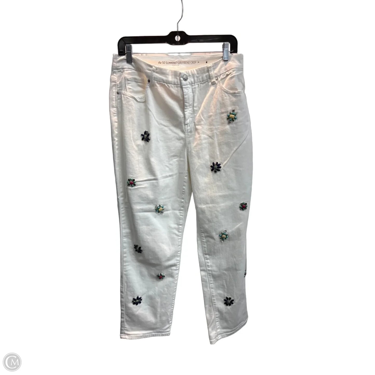Pants Cropped By Chicos In White, Size: L