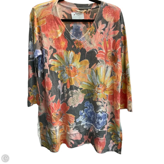 Sweater By Soft Surroundings In Floral Print, Size: M