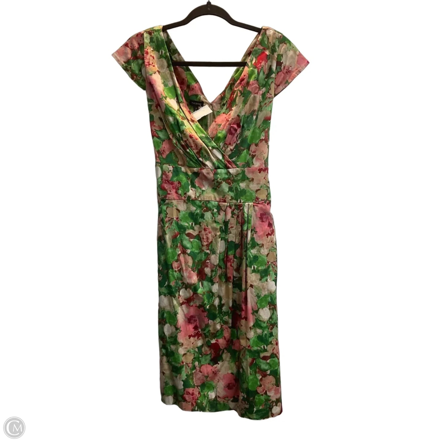 Dress Party Midi By Talbots In Floral Print, Size: 14