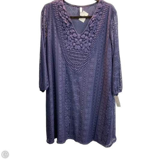 Dress Party Midi By Xhilaration In Navy, Size: 1x
