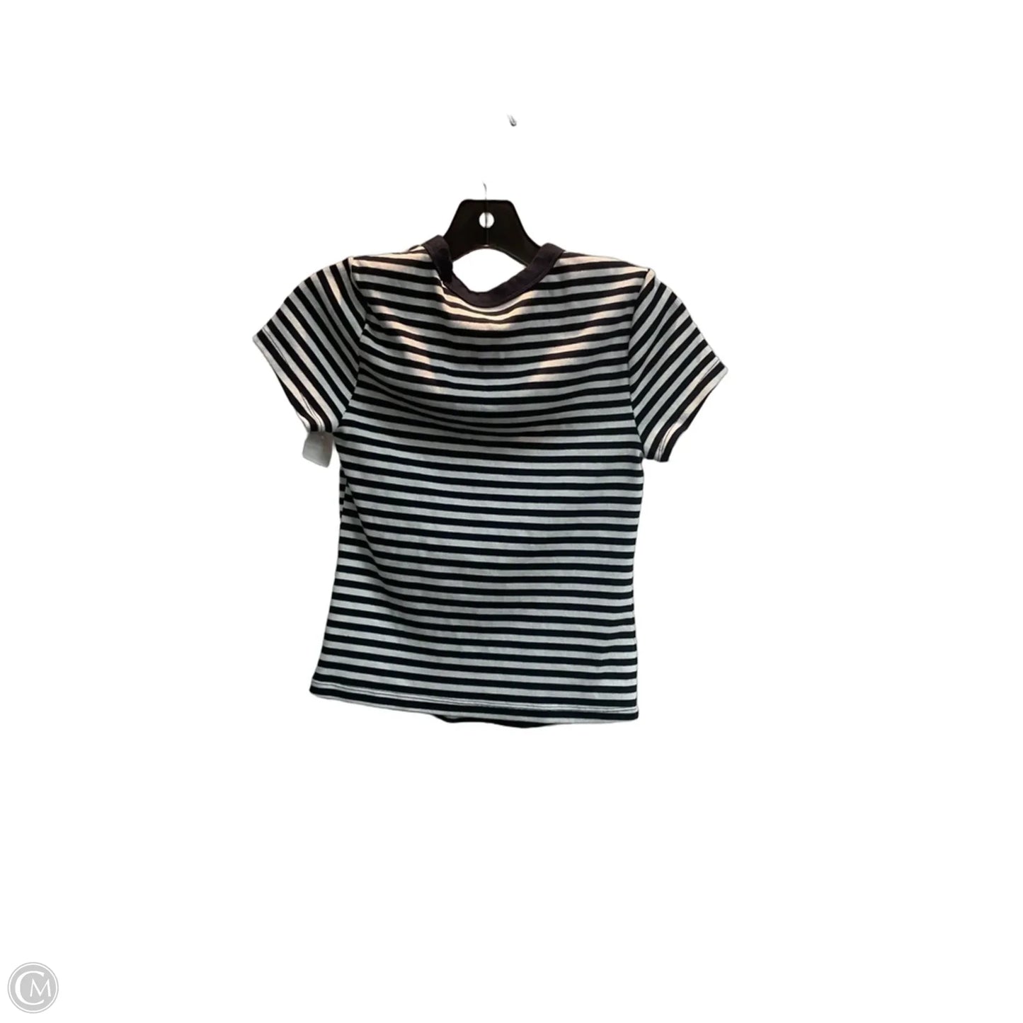 Top Short Sleeve Basic By Old Navy In Striped Pattern, Size: S
