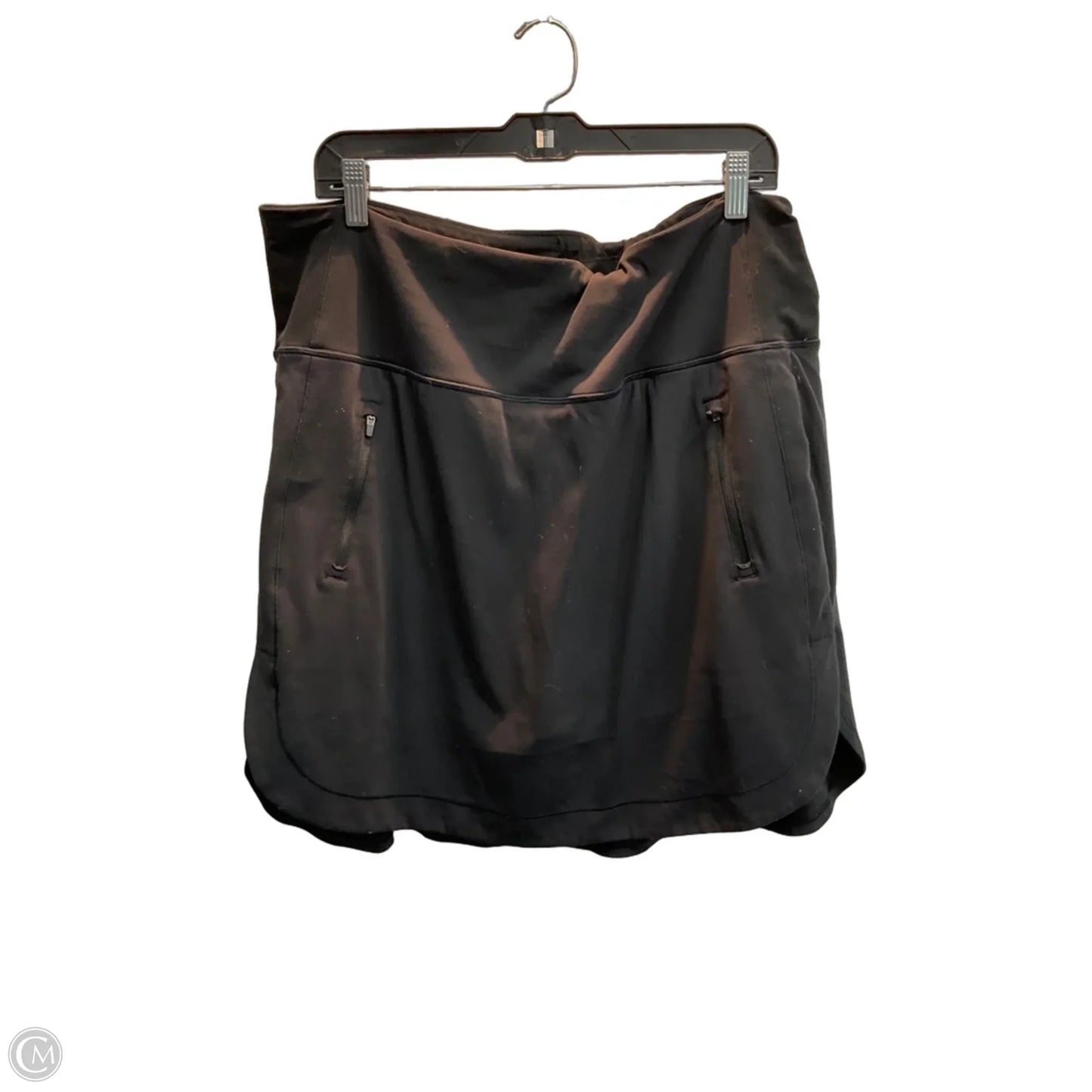 Athletic Skort By Athleta In Black, Size: 1x