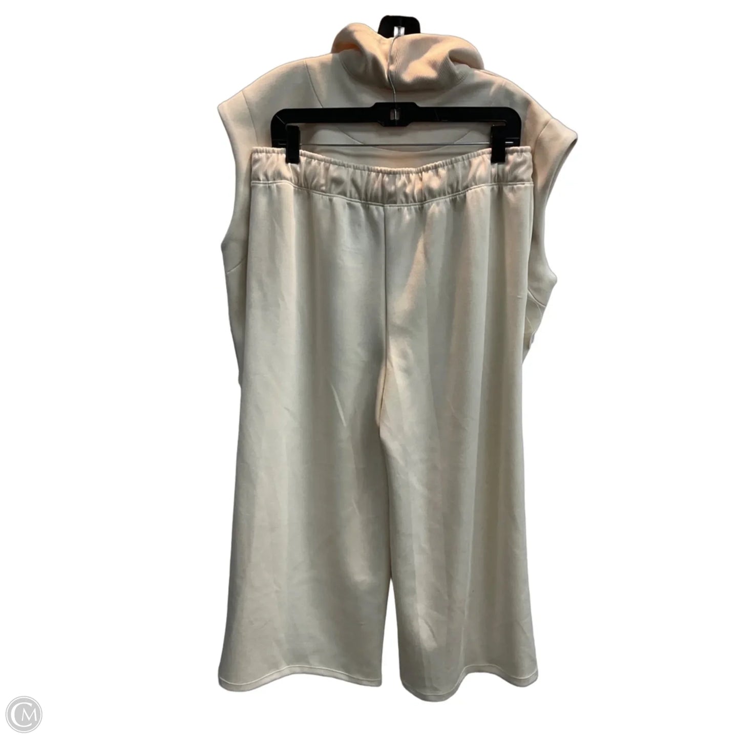 Athletic Pants 2pc By Clothes Mentor In Cream, Size: L