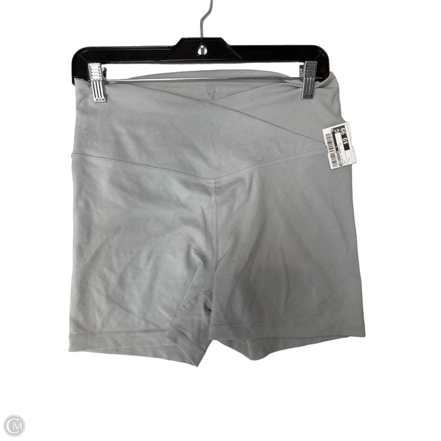 Athletic Shorts By Yogalicious In Grey, Size: L