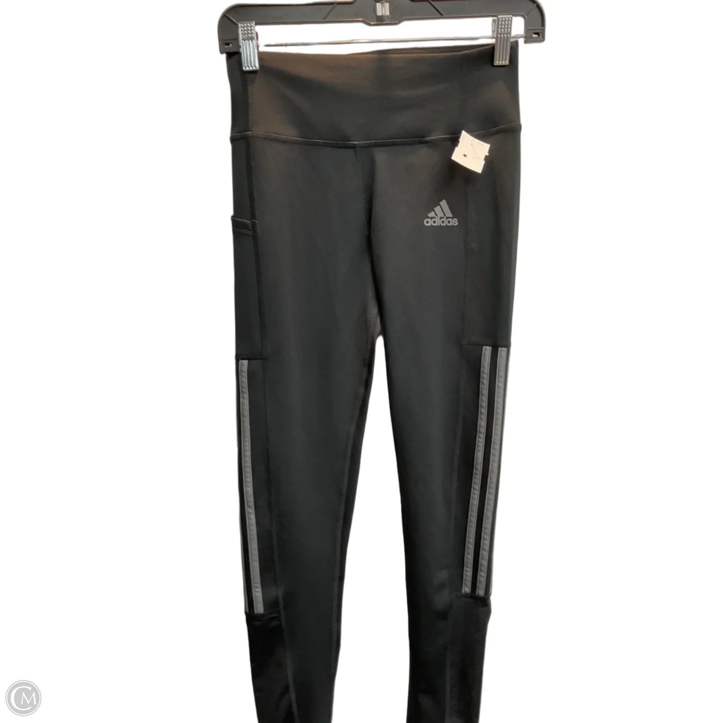 Athletic Leggings By Adidas In Black, Size: S