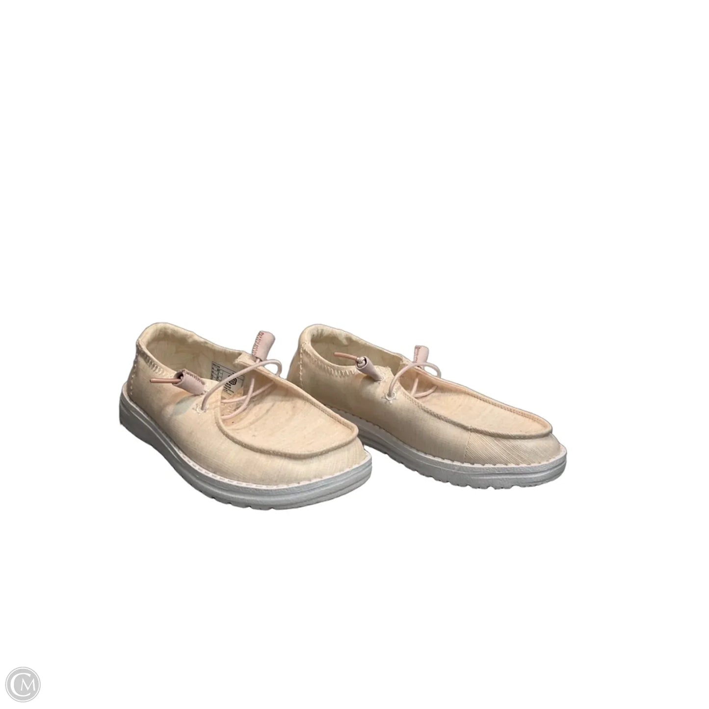 Shoes Flats By Hey Dude In Peach, Size: 7