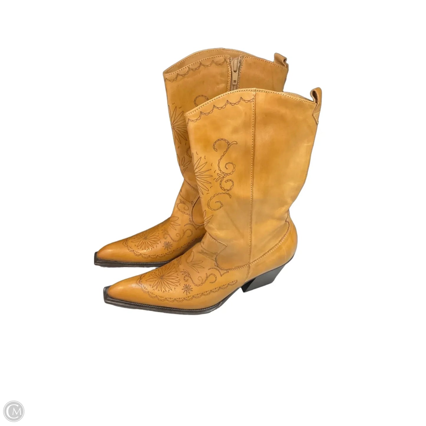 Boots Leather By Colin Stuart In Tan, Size: 7