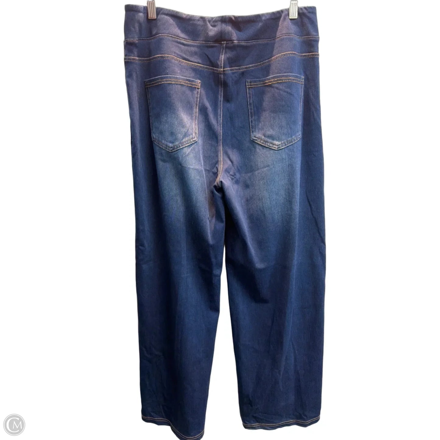 Jeans Wide Leg By Clothes Mentor In Blue, Size: Xl