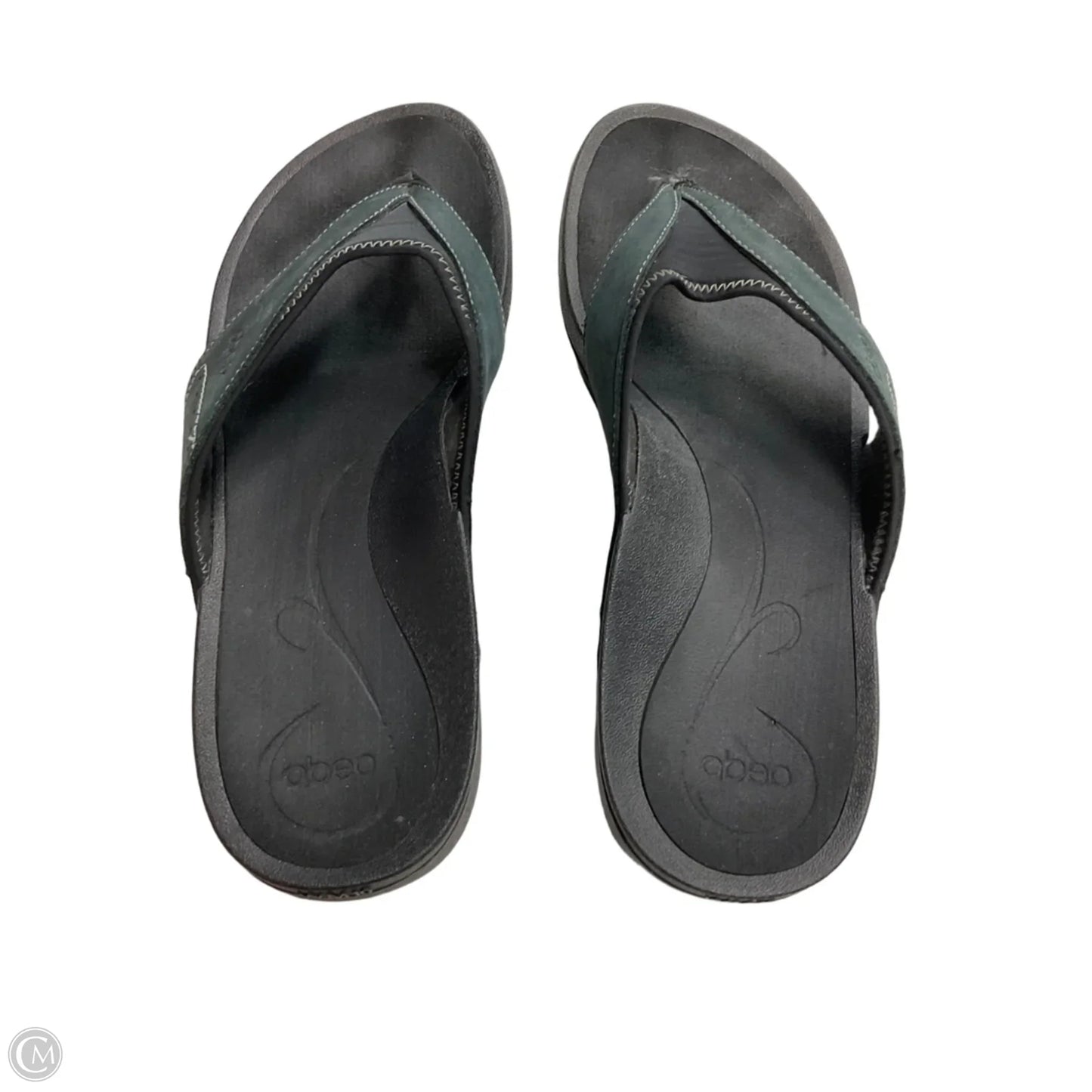 Sandals Flip Flops By Abeo In Black, Size: 10