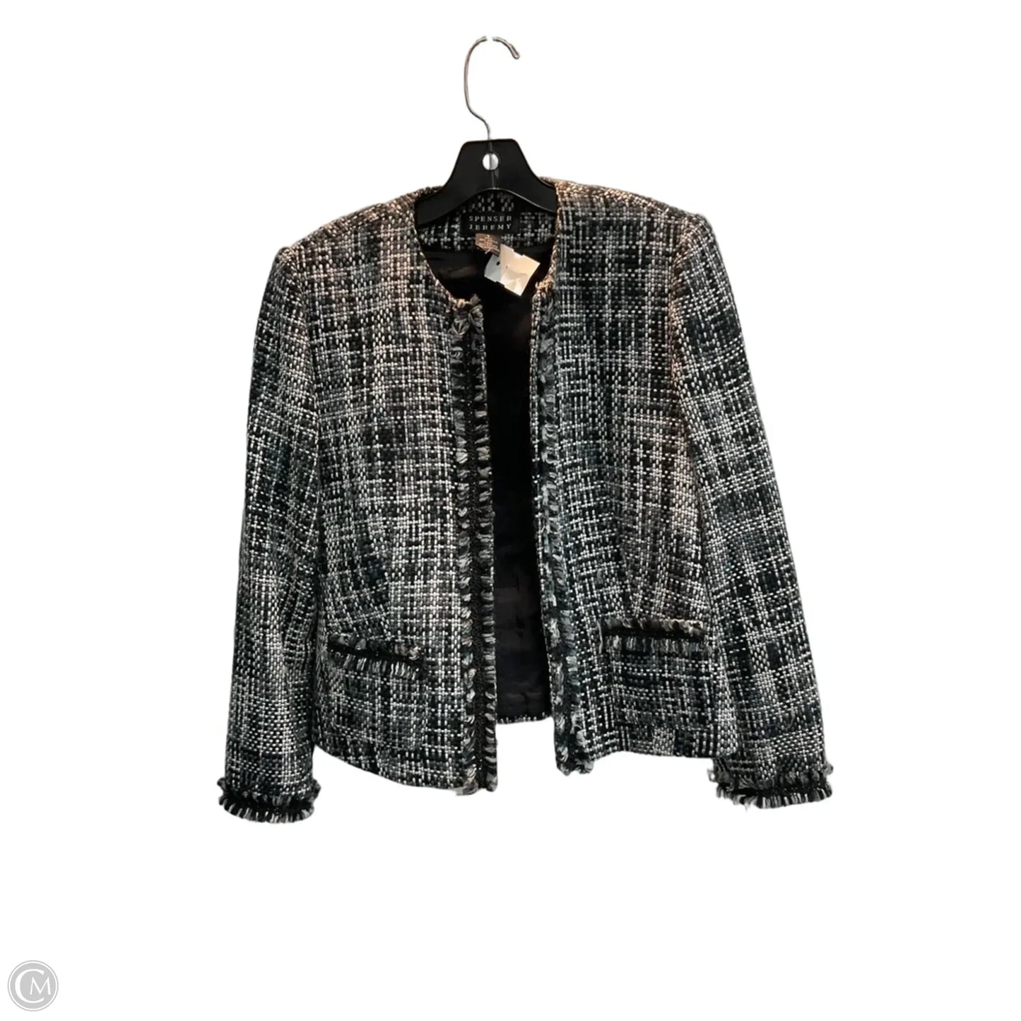 Blazer By Spencer Jeremy In Black & Cream, Size: S
