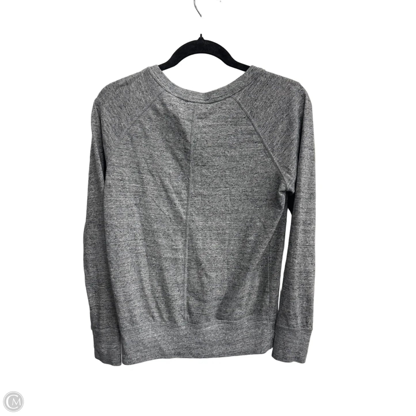 Athletic Top Long Sleeve Crewneck By Nike In Grey, Size: Xs