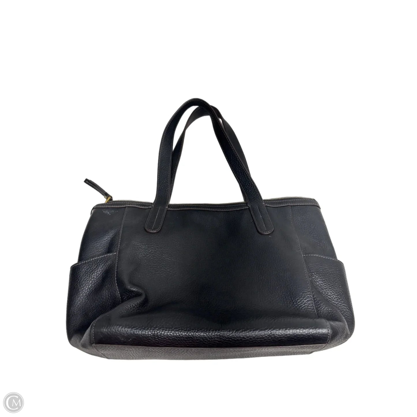 Handbag Leather By Fossil, Size: Medium