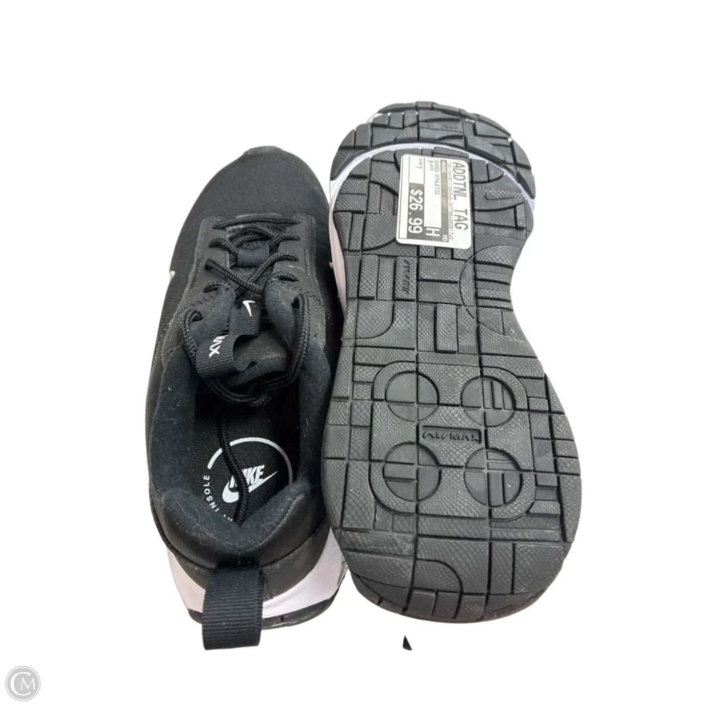 Shoes Athletic By Nike In Black, Size: 7