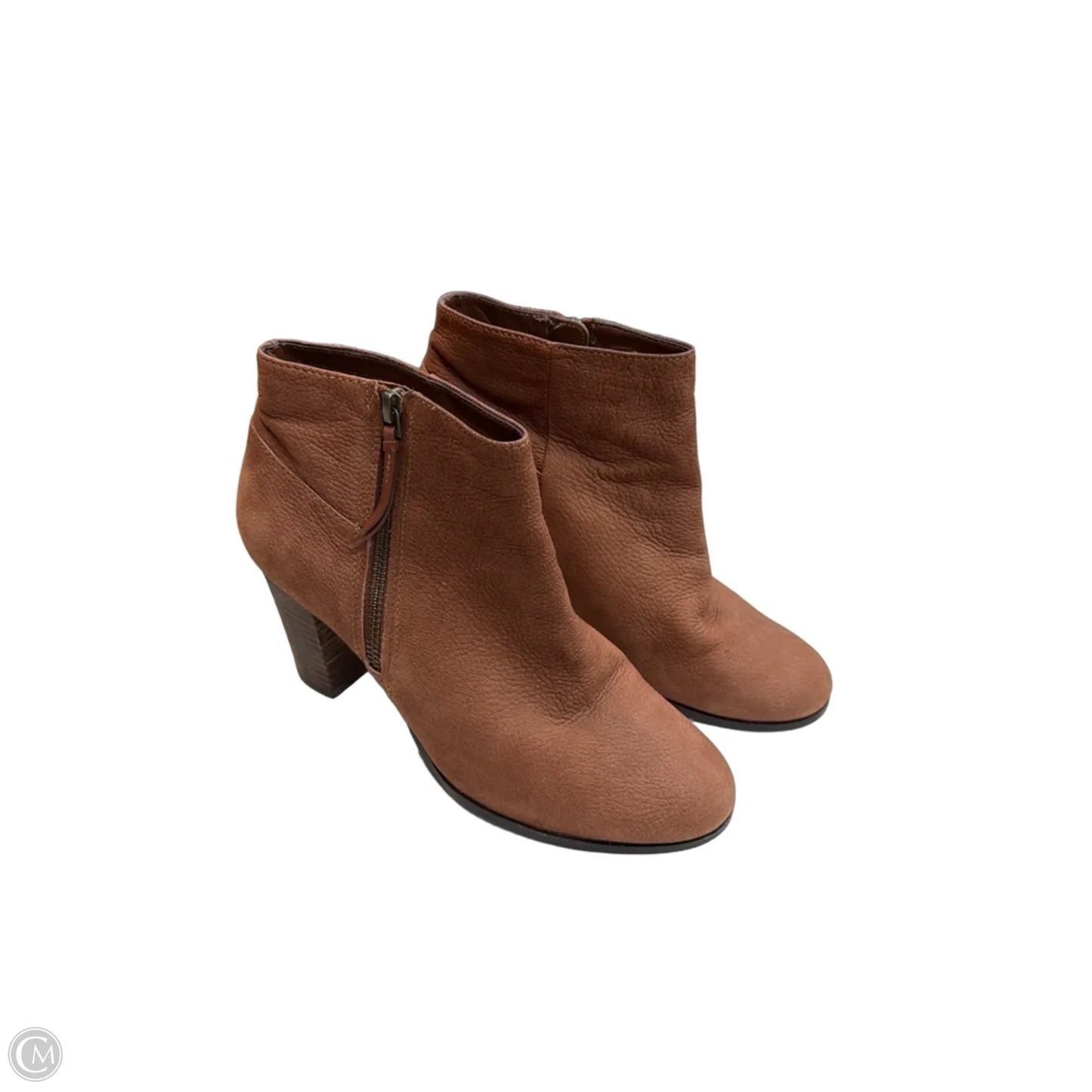 Boots Ankle Heels By Cole-haan In Brown, Size: 8